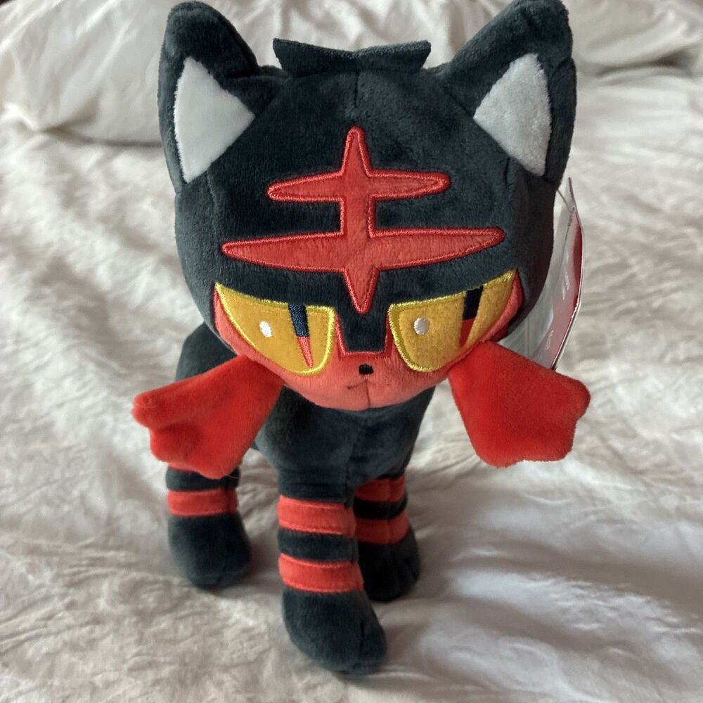 New Litten Pokémon 8" Jazwares Plush Tag 2023 Gotta Catch’em All Pokemon - Picture 1 of 5
